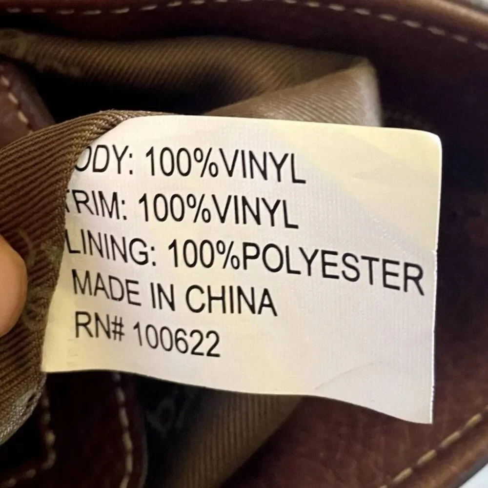 B.O.C. Vegan Faux Leather Shoulder Bag‎ Color Block Neutral Earthy Classic - Picture 5 of 5